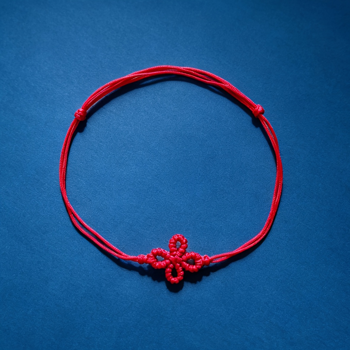 Stylish High-End Four-Leaf Clover Handmade Woven Stretch Bracelet Anklet